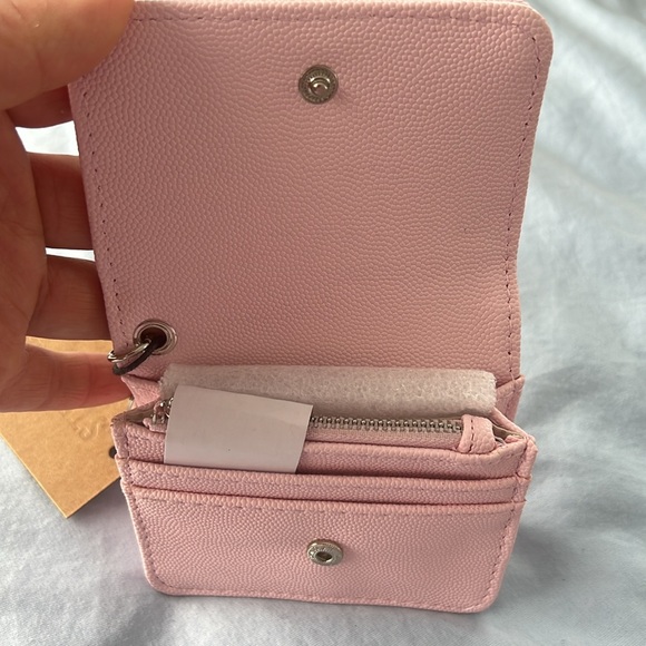 Steve Madden Pink Mini Keychain Wallet - Picture 3 of 6